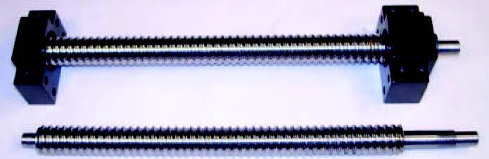 UTB ve Zlíně, Fakulta technologická 53 Obr. 26. Kuličkové šrouby Tyto šrouby jsou konstrukčními prvky pohybových ústrojí, které převádějí s vysokou účinností rotační pohyb na přímočarý.