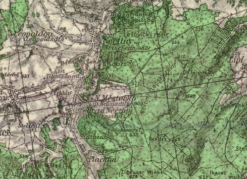 1. Teoretická část Kromě speciální mapy vznikla i další odvozená mapa tzv. Generální mapa v měřítku 1 : 200 000, která zobrazovala území o rozměru 1 zeměpisné šířky a 1 zeměpisné délky.