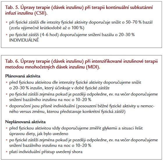 Závislost na přívodu inzulinu Je nutný pravidelný denní reţim. Příliš mnoho inzulínu vede k hypoglykémii. Příliš málo inzulínu vede k hyperglykémii a ketóze.