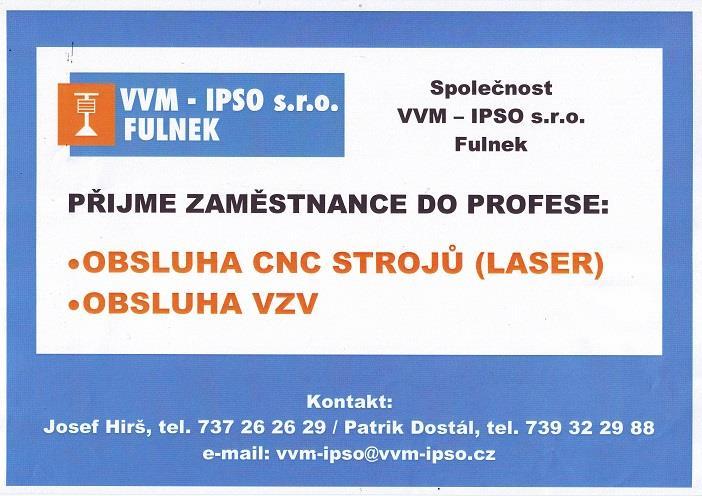 Ceník inzerce ve Větřkovském zpravodaji Propagace činnosti místních složek a zájmových organizací: ZDARMA Komerční sdělení ve formátu A4: 1.