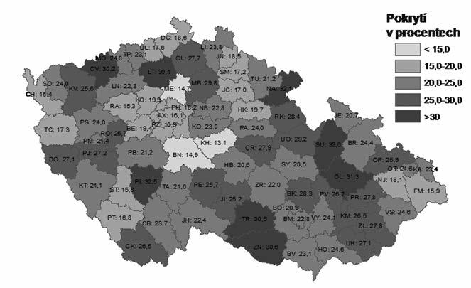 TOkS (na konci roku 2010). zdroj dat: Národní referenční centrum. Obrázek 6.