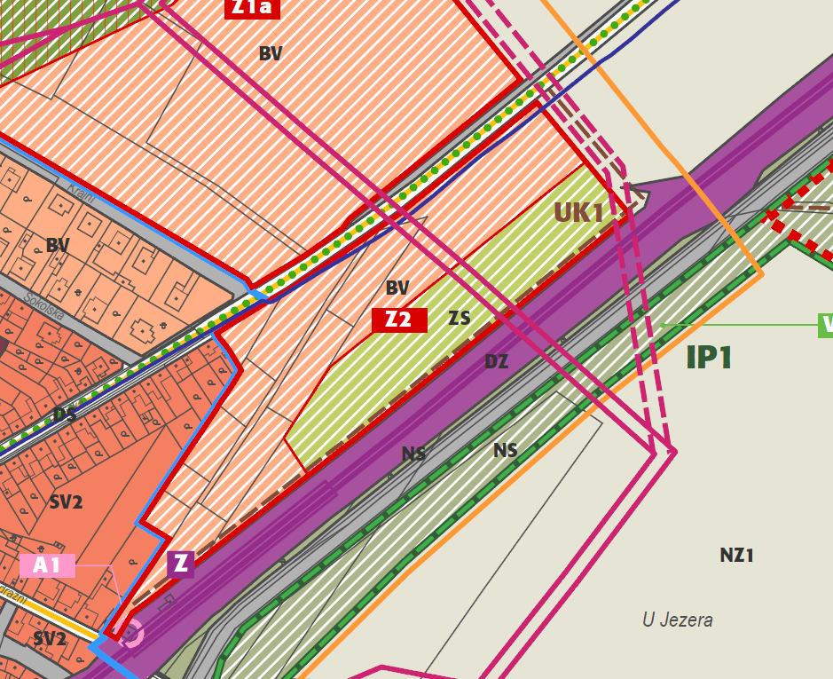 Studie zástavby RD na ploše Z2 Jde o pozemky, které se významně podílejí na utváření krajinného rázu a charakteru urbanizovaného území nebo jsou významně dotčeny limity využití území, a proto je na