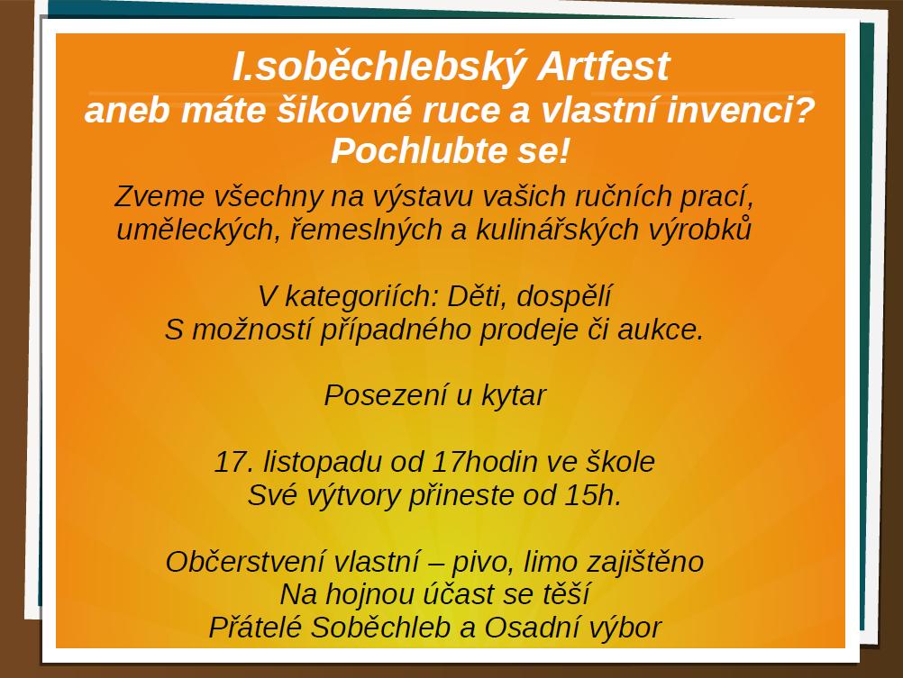 V měsíci listopadu slaví: Kocík Josef Škopanová Vlasta Kováč Lubomír Tokošová Jana Tesařová Vlasta Schejbalová Hana Srdečně blahopřejeme!