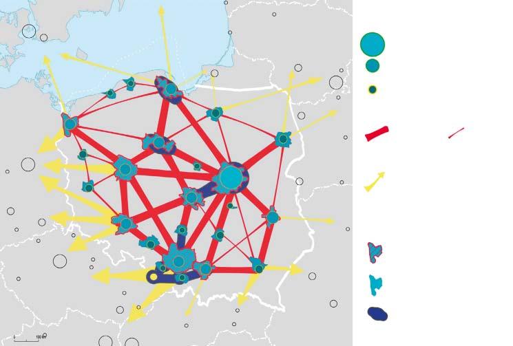 Podpora rozvoje metropolitních funkcí, zejména významu mezinárodního národního regionálního Rozvoj funkčních vazeb v síti metropolí základních dalších vnitrostátních národních, mezinárodních i