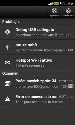 23 První týden s vaším novým telefonem Svítí oranžově, když se baterie nabíjí. Problikává oranžová, když je nabití baterie velmi nízké.