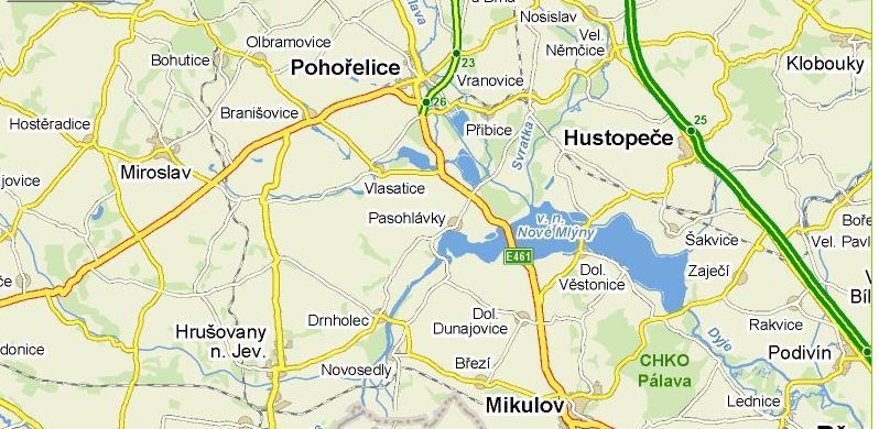 Studované rybníky (Rybníkářství Pohořelice a.s.) rybník Starý (130 ha; 48.