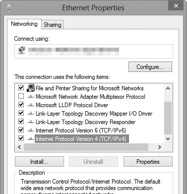 4 Zobrazte nastavení TCP/IP.