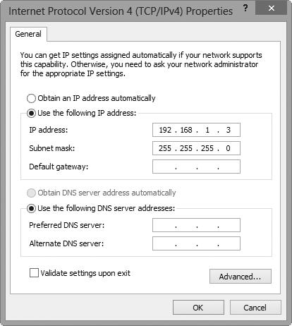 verze 4 (TCP/IPv4)) a klepněte na položku Properties (Vlastnosti).