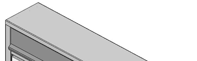 5. D-042 300x110x330-480 19 503 00000 00 Schránka šikmá s proměnlivou hloubkou, pro osazení do sestavy s čelní deskou 350x160 mm, určena pro zazdění do sloupku, bez čela, výběr vzadu.