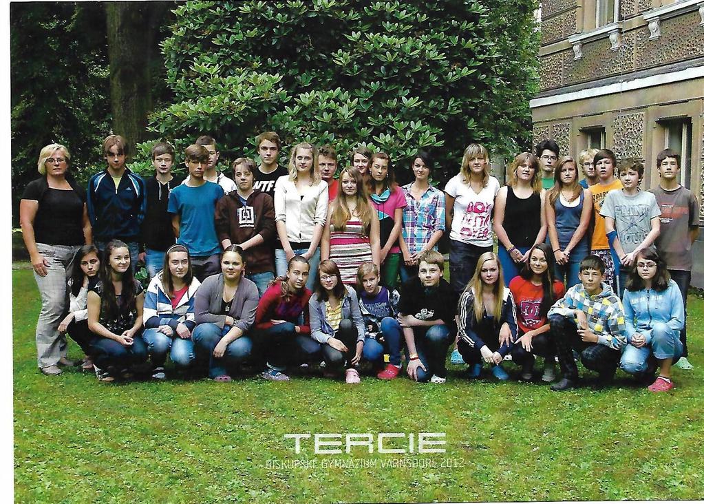Tercie - 8.třída Na tercii si moc nepamatuji, ale vím, že jsem si na známky začala dávat vetší pozor a dokonce jsem se začala také učit.