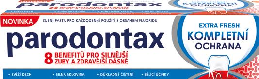 LKS 11/2018 239 * V porovnání s jinou zubní pastou a behem ˇ cištení ˇ ˇ 2x denne ˇ po dobu 24 týdnu. Reference: 1.