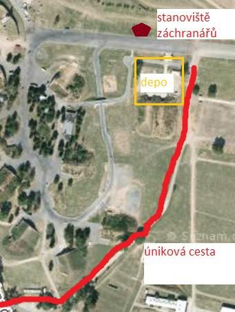 Trasy pro evakuaci (trasy určené pro únik z