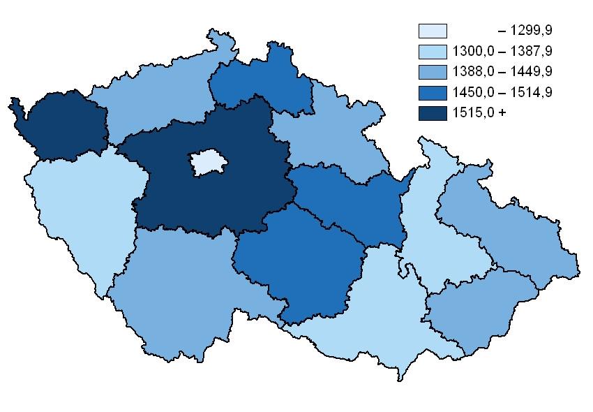 Počet obyvatel na 1 praktického lékal kaře pro dospělé,, dorost a děti d v roce 2008 - Na 1 primárního lékaře pro děti, dorost a dospělé v průměru 1 415 obyvatel nejvíce