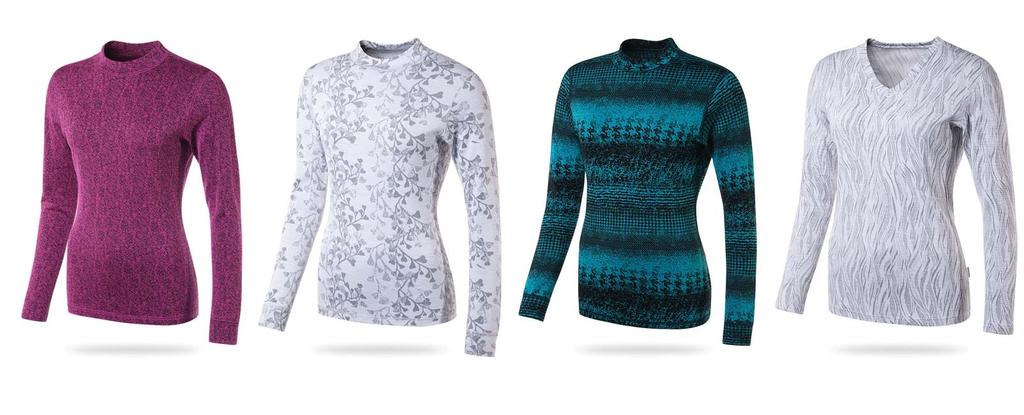 DUO DESIGN / F DUD/DDR 899,- DUD/DDR 899,- DUD/DDR 899,- DUD/DDR1 899,- dámské triko dlouhý rukáv vel.: S-XL, elastan gramáž: 200 g/m 2 dámské triko dlouhý rukáv vzor GINGO vel.