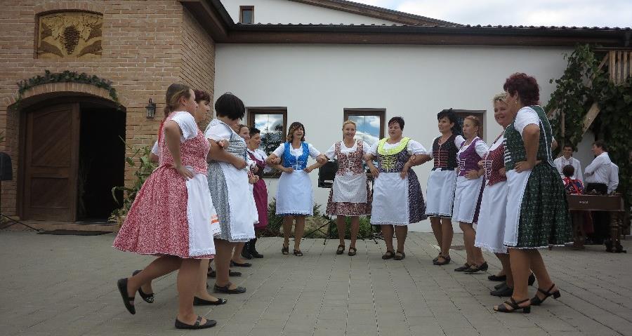 Náš hodový program doplnilo tradičně pěvecké vystoupení Mužáků z Popic.
