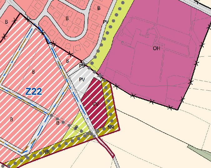 Obr. 1 - Územní plán města Blatná vysvětlivka (zdroj: www.mesto-blatna.cz) Obr. 2 - Územní plán města Blatná výřez (zdroj: www.mesto-blatna.cz) A.3.