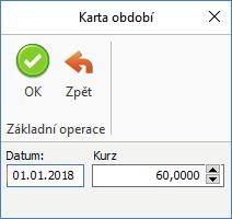 Hodnoty předchozích řádků se přidáním dalších řádků platidel nepřepočítávají. Částka platidla zadáváte počet kusů (POZOR: Nikoliv částku v domácí měně!