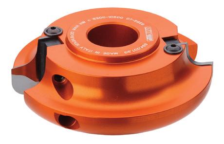 CMT Multirádiusová zaoblovací fréza R5-R10 Frézovací hlavy, nože a HW žiletky Standardní výbava R5 / R10 mm Volitelná výbava Tato multiradiusová frézovací hlava je určená pro radiusové zaoblení hran.