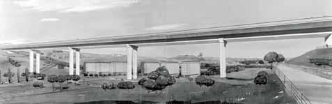 6 Vysouvání mostu v Davli, 1989 ky 9 m, ta však pro nedostatek zakázek nebyla využívána.