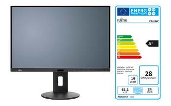 Datasheet FUJITSU Monitor P24-8 WS Neo Všestranný ergonomický širokoúhlý monitor s úhlopříčkou 24,1 (61,1 cm) S inteligentním čidlem pro ochranu pracovního místa FUJITSU P24-8 WS Neo je plochý