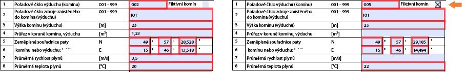 Pro oznámení výpočtu poplatku za ostatní zdroje platí stejná pravidla jako pro zdroje spalovací [kap. 5.