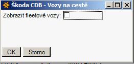 CDB - Vozy na cestě Pokud je dealer zařazen do