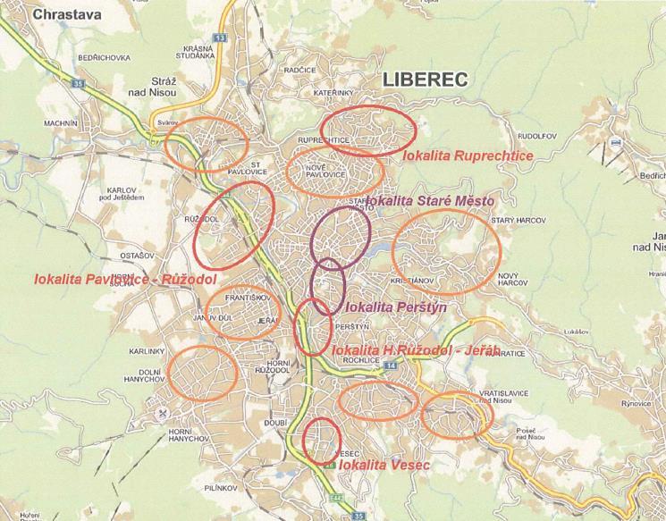 3. POPIS PROJEKTU Širší souvislosti Statutární město Liberec, odbor správy veřejného majetku, nechalo zpracovat analýzu dopravní nehodovosti v intravilánu města Liberec v příčinné souvislosti s