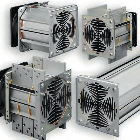 matice v integrovaných kanálcích nebo speciálními zajišťovacími pružinami Ventilátorové agregáty s dutými žebry pro proudění výhodná geometrie dutých žeber přesně do roviny frézované