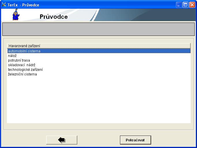 Modul Průvodce havarované zařízení