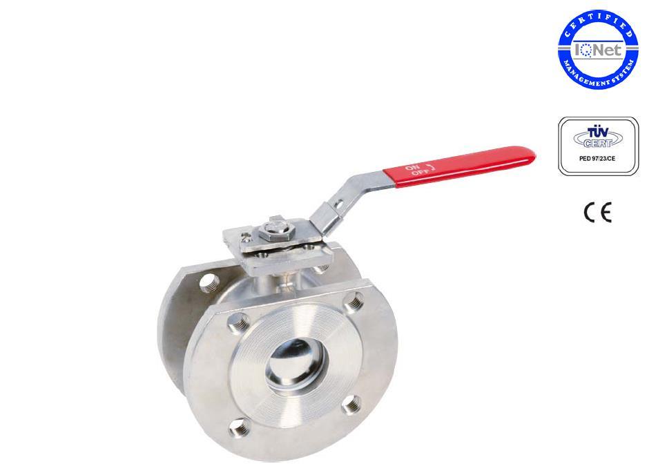 WAFER BALL VALVE KULOVÝ KOHOUT Size / Světlost : 15 to 150 mm / 15 až 150 mm Ends / Konce : Between flanges R.F./ Mezi příruby s lištou Min. Temperature / Minimální teplota : -20 Max.