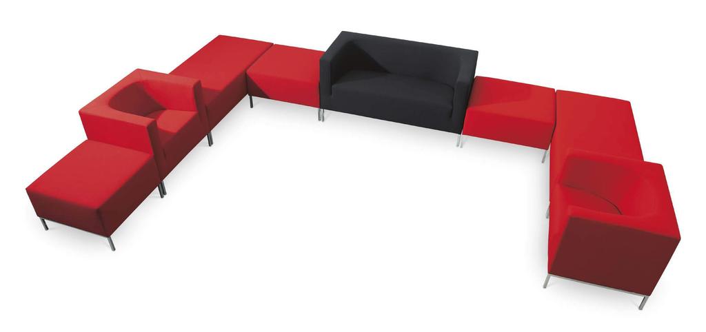 Models with no backrests have been designed to expand the popular Kubik line. These seats can be used separately or together with other models in the Kubik line.