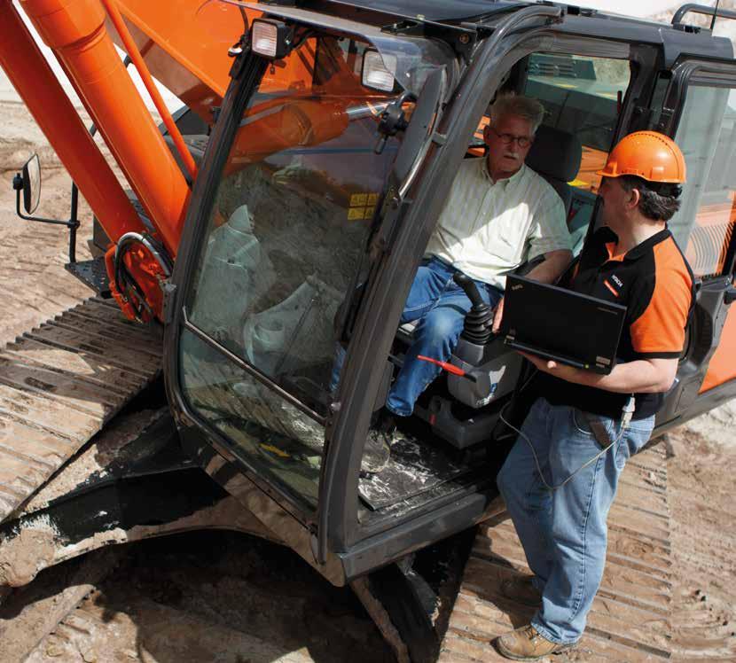 Global e-service Technická podpora Náhradní díly Hitachi Rozšířená záruka a servisní smlouvy Na každý nový stroj Hitachi Zaxis-6 se vztahuje plná záruka výrobce.