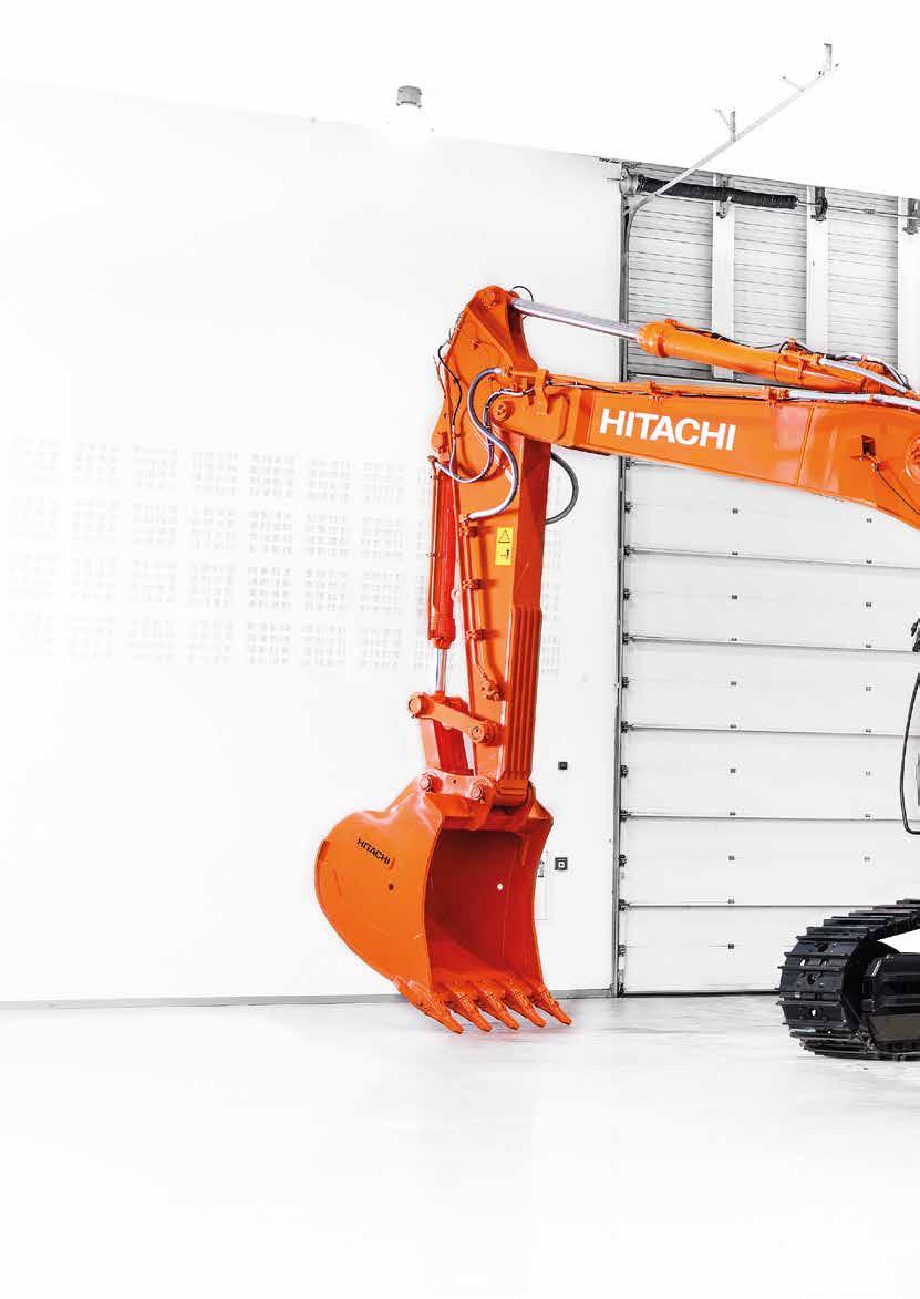 ŽÁDEJTE DOKONALOST Model Hitachi ZX530LCH-6 byl zkonstruován v jedné z předních světových továren na rypadla s ohledem na specifické potřeby evropského stavebnictví a těžebního průmyslu.