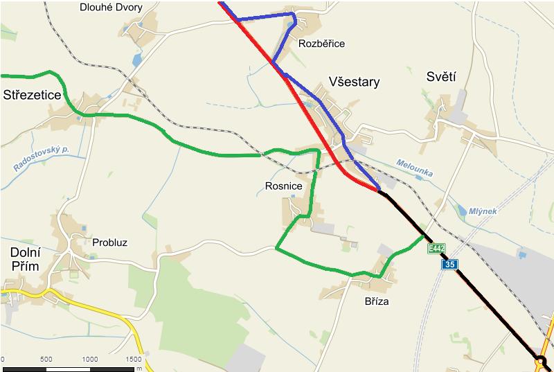 Rozběřice, což opět osloví více případných zájemců o cestování VLAD.