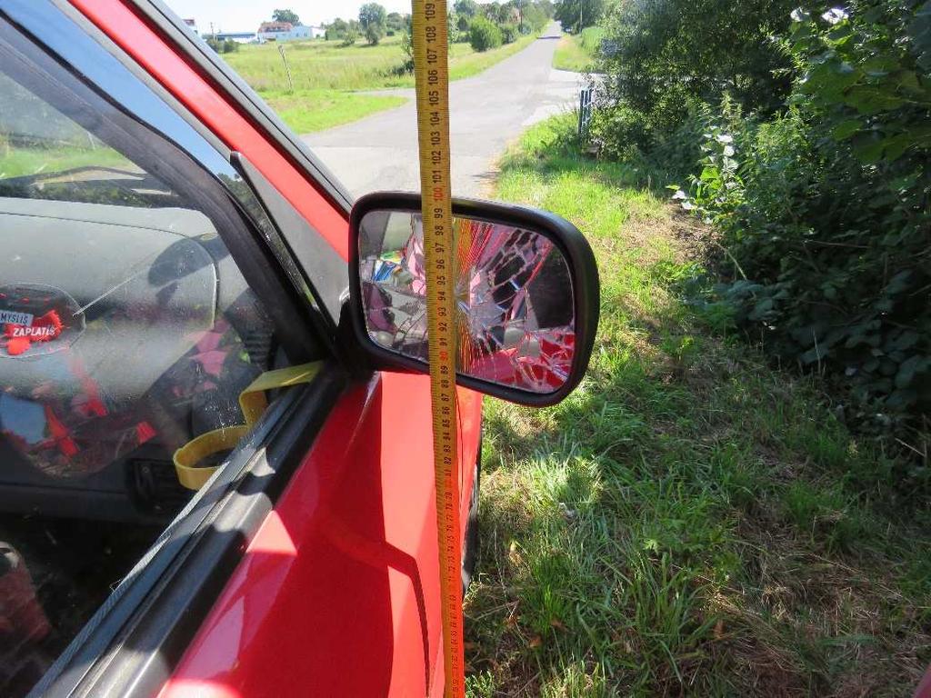 Poškození vozidla Ohledáním vozidla Škoda bylo zjištěno