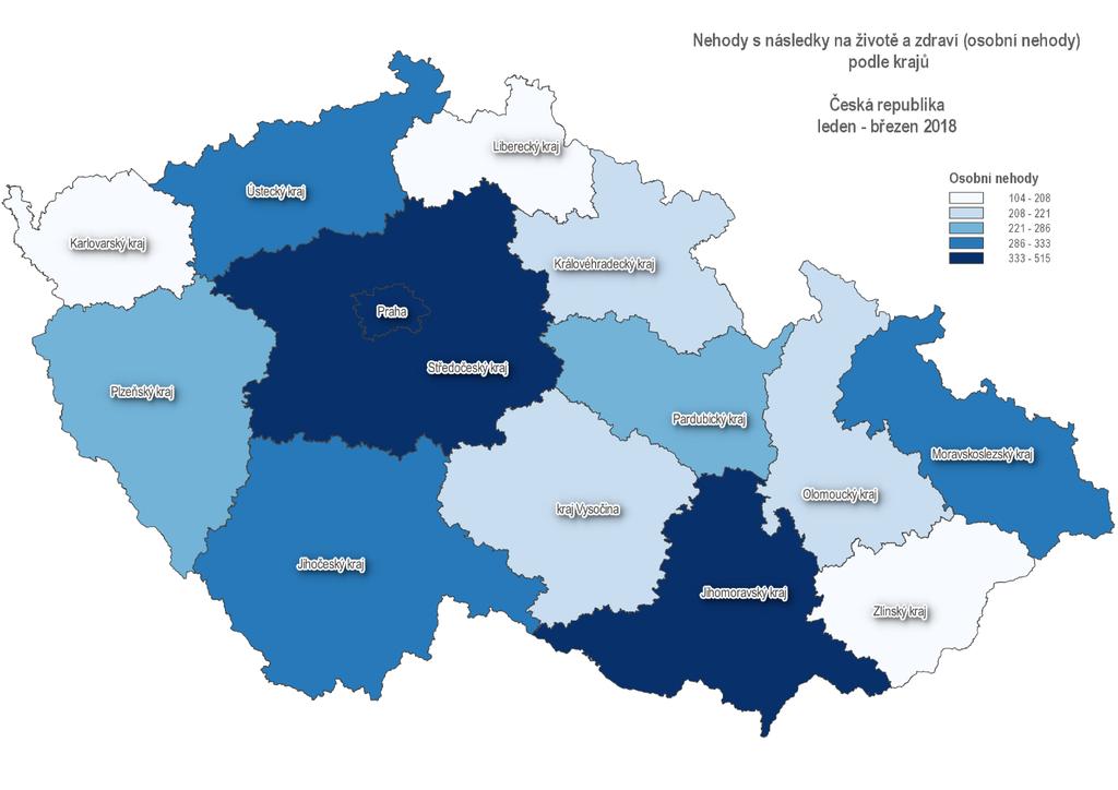 Praha 0% 10% 20% 30% 40% 50% 60% 70% 80% 90% 100% Alkohol u vinika do 0,24 Alkohol u vinika 0,24 až 0,5 Alkohol u