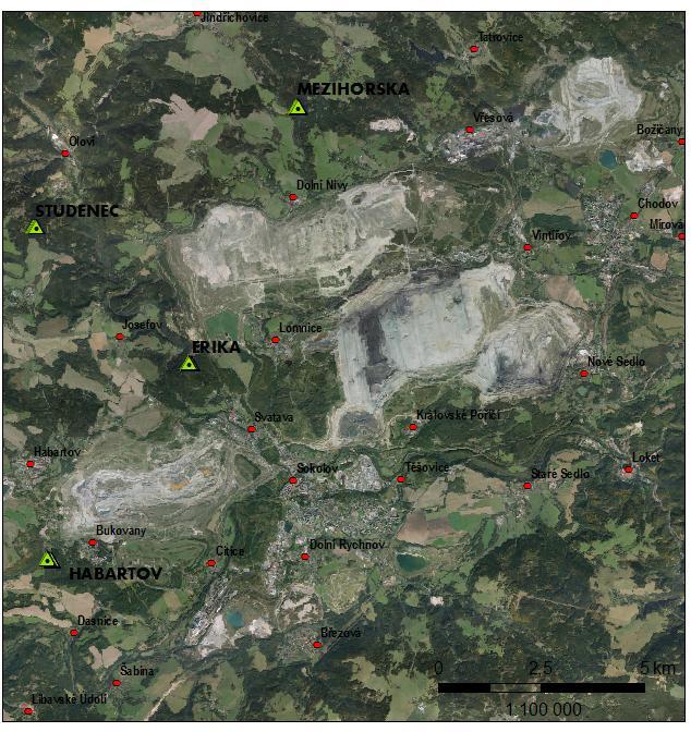 Kapitola. 3 Zpracování dat a metodika 38 s přesností do 1 m. Výjimku tvoří stromy na stanovišti Mezihorská, kde se přesnost polohy stromů pohybuje okolo 5m.