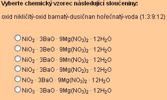 1. fáze - problém Do odpovědního pole nelze psát indexy,