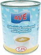 Zahuštěné mléko plnotučné neslazené 340 g AVE