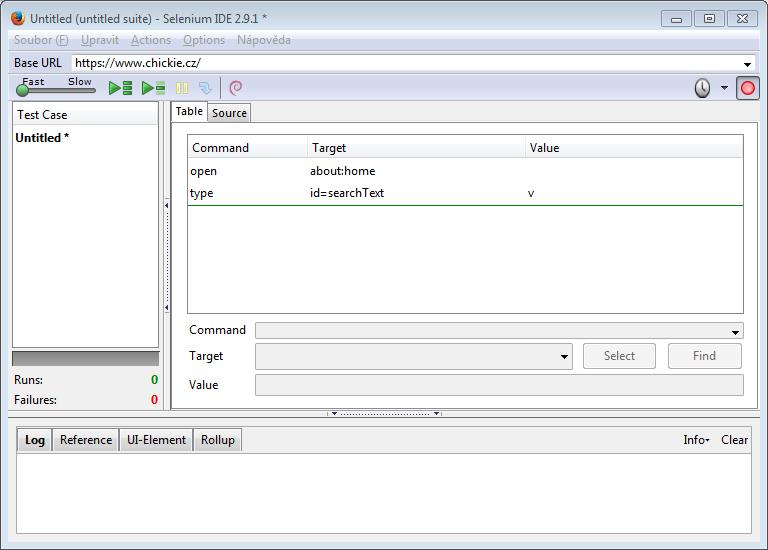 Nástroje pro testování UI na webu Nástroje pro automatizované testování a jejich následný export, což je znovu použitelný skript, do různých programovacích jazyků, pro jejich opakované spouštění.