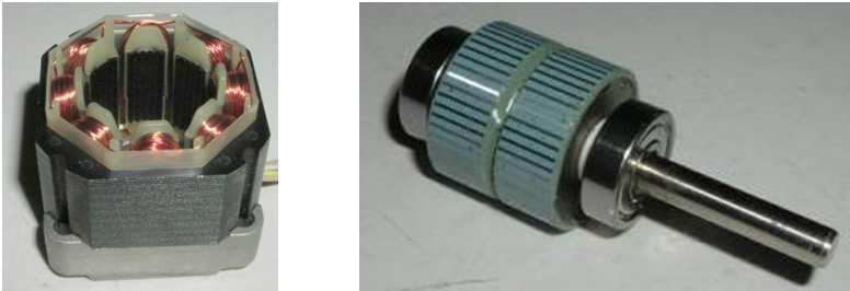 Str. 41 Krokové motory s aktivním rotorem, jejichž rotor je tvořen permanentním magnetem (odtud i název aktivní).