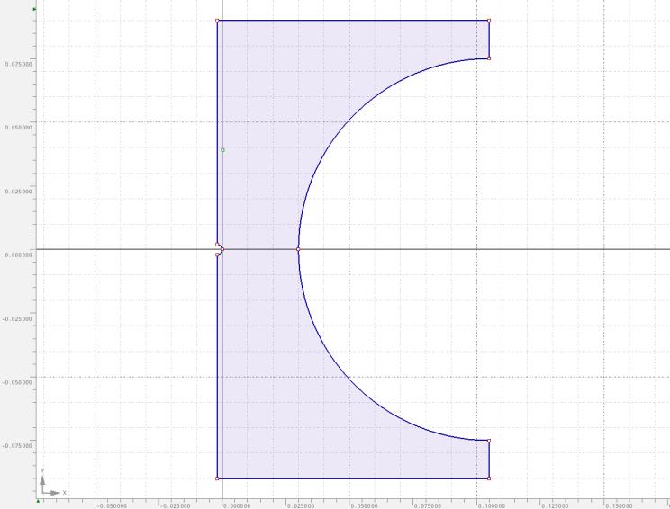 Obr.5.1. Geometrické uspořádání Obr.5.2 Rozložení intenzity elektrického pole Obr.