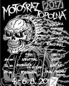 30) BIGBÍTY rock pá - Kyjov: Na špici so - Skoronice GONG a TRILOBIT so - Staré Město: Mlýn KUMPÁNI so - Ježov (obora) MERLOT so - Skoronice RANVEJ pá - Zádveřice REFLEXY so - Hulín ROCKSOAR pá -