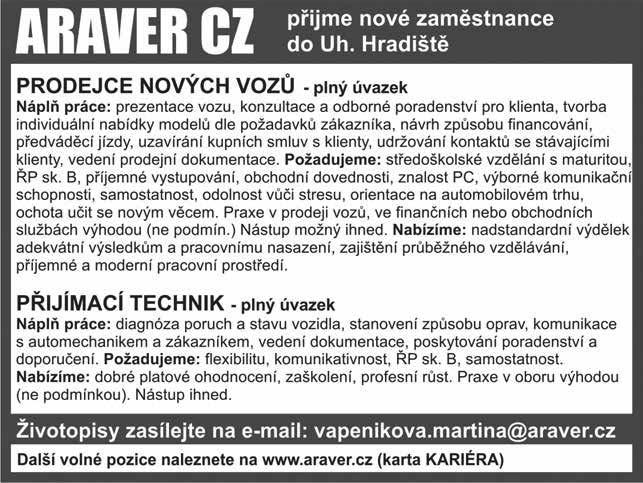 NABÍDKA PRÁCE Restaurace na Východě přijme obsluhu.