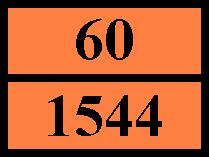 Oranžové tabulky : Kód omezení vjezdu do tunelu (ADR) : D/E - Doprava po moři Zvláštní předpis (IMDG) : 43, 274 Omezená množství (IMDG) Vyňaté množství (IMDG) Pokyny pro balení (IMDG) IBC packing