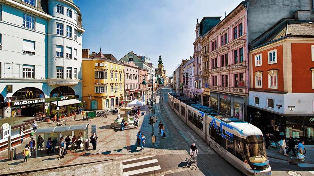 Potenciál města Lince Landstraße je druhou nejnavštěvovanější obchodní třídou v Rakousku, ve dnech, kdy neprobíhá žádná akce, jí týdně navštíví kolem 200.000 lidí (zdroj Infrapool).