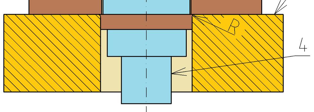 Zaoblením střižné hrany je dosaženo hladké střižné plochy a zabrání se vzniku střižné trhliny ve stříhaném materiálu. Při děrování je zaoblena střižná hrana střižníku Obr.