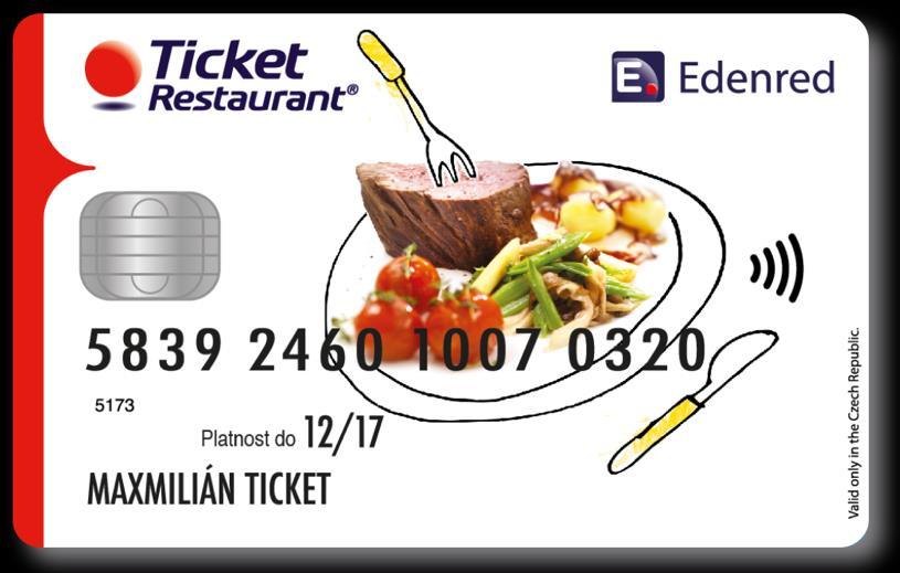 Společnost Edenred, Ticket Restaurant Card (Obrázek 2): Společnost Edenred také nabízí elektronickou podobu papírových stravenek, předplacenou platební kartu Ticket Restaurant Card vydávanou ve