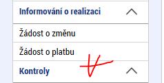 Založení nové ZoR V případě, že se záložka Zprávy o realizaci