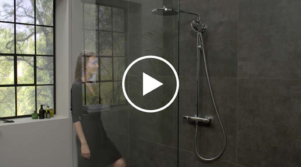 10 hansgrohe instalace PowderRain jednoduše se systémem. Výrobky hansgrohe Showerpipe nabízí možnost snadno a jednoduše přinést nový druh proudu PowderRain do každé koupelny.